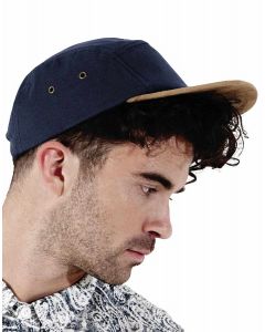 Czapka 5-panelowa Suede Peak Beechfield